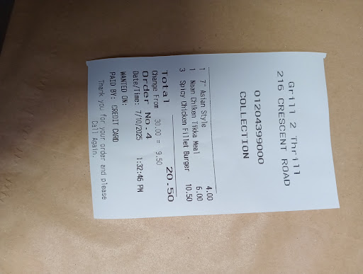 Photo of Grill 2 Thrill - 216 Crescent Rd, Bolton BL3 2JU